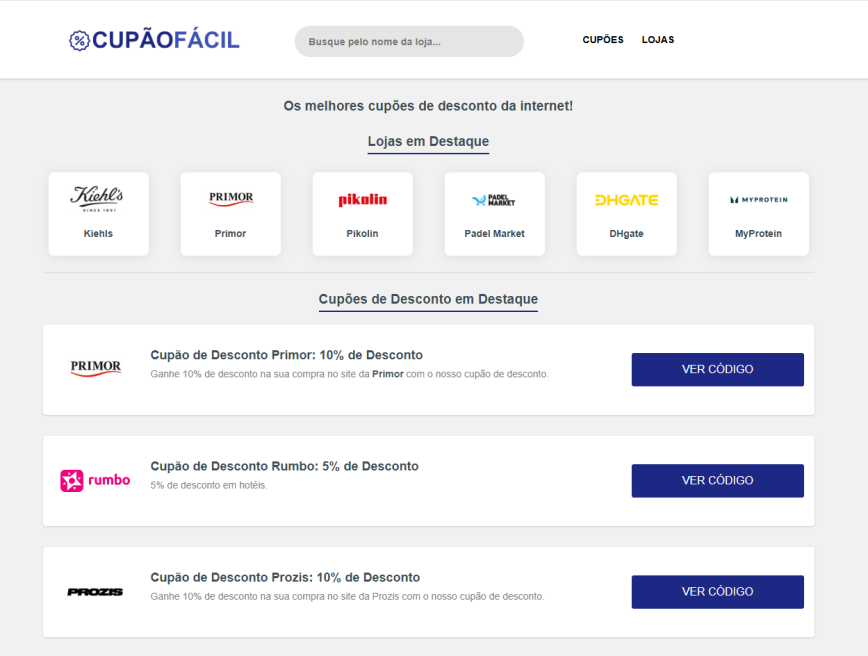 Cupão Fácil
